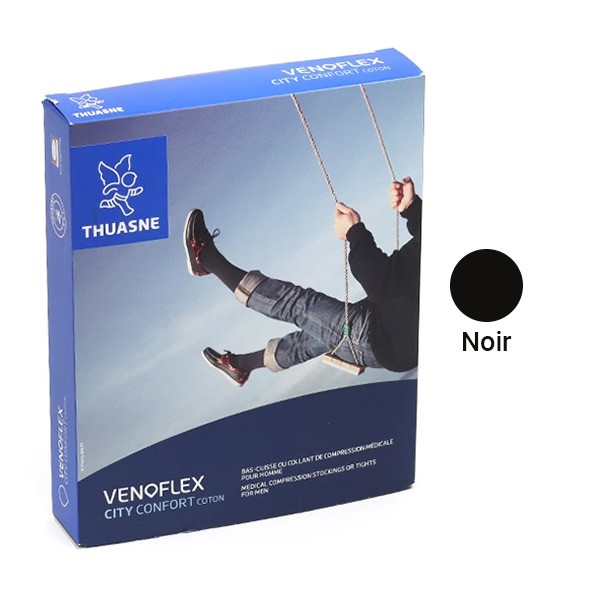 Venoflex City Coton Collant de Contention Homme Classe 2