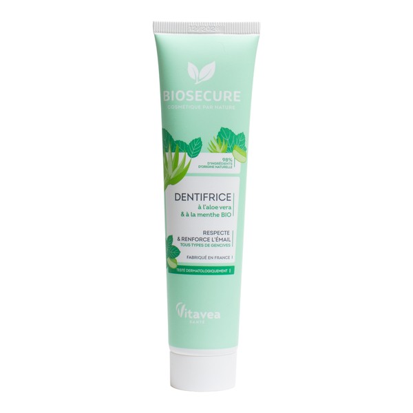 Biosecure Dentifrice Menthe Aloe vera bio