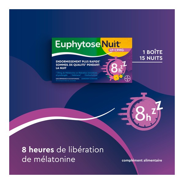 Euphytose Nuit LP 1,9 mg comprimés
