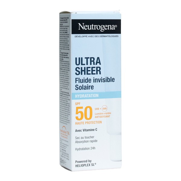 Neutrogena Ultra Sheer Fluide solaire invisible hydratation SPF 50