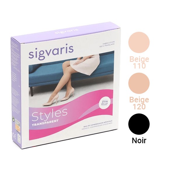 Sigvaris Styles Transparent Collant de Contention Femme Classe 2