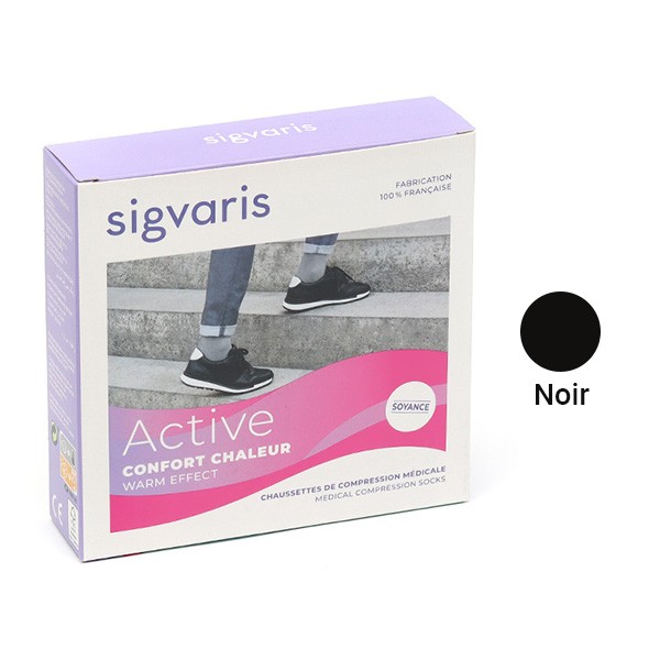 Sigvaris Active Confort Chaleur Chaussettes de Contention Femme Classe 2