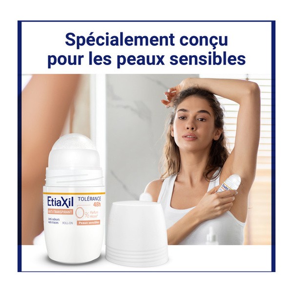 Etiaxil Anti transpirant Tolérance 48h roll-on