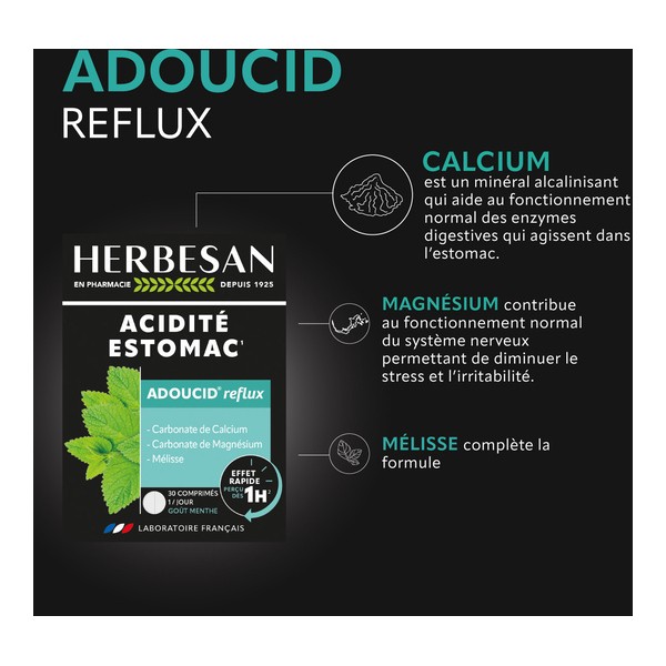 Herbesan Acidité Estomac Adoucid reflux à croquer