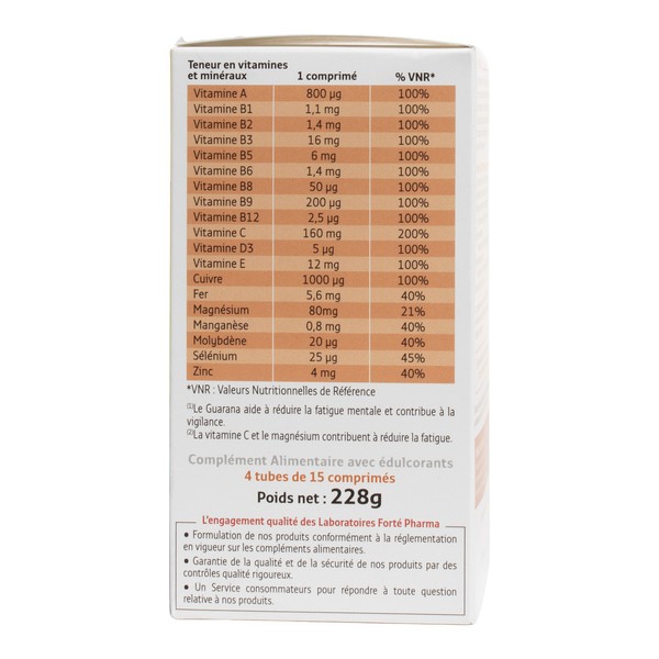 Forté Pharma MultiVit' 4G Energie comprimés effervescents