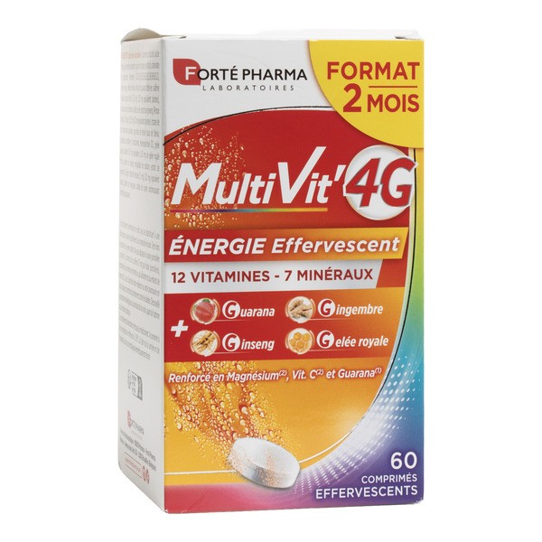 Forté Pharma MultiVit' 4G Energie comprimés effervescents