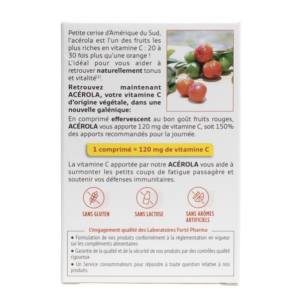 Forté Pharma Acérola Vitamine C comprimé effervescent