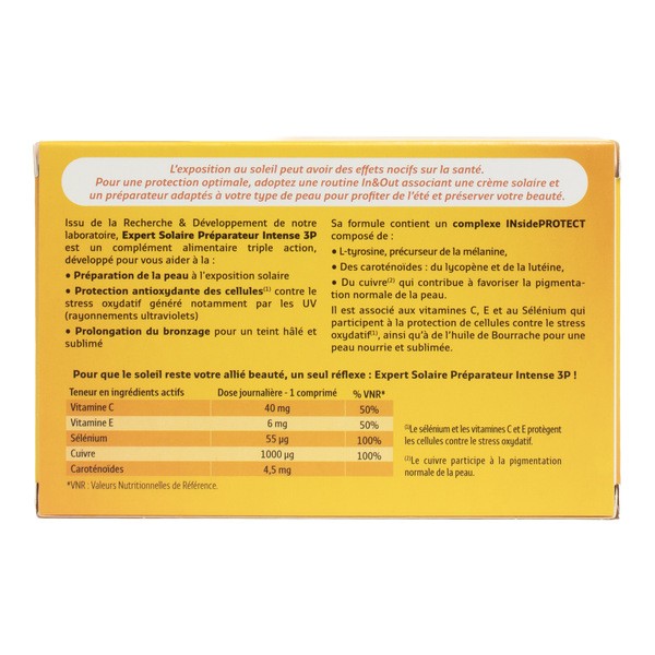 Forté Pharma Expert Solaire Préparateur intense 3P comprimés