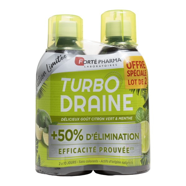 Forté Pharma Turbodraine Citron vert Menthe solution buvable