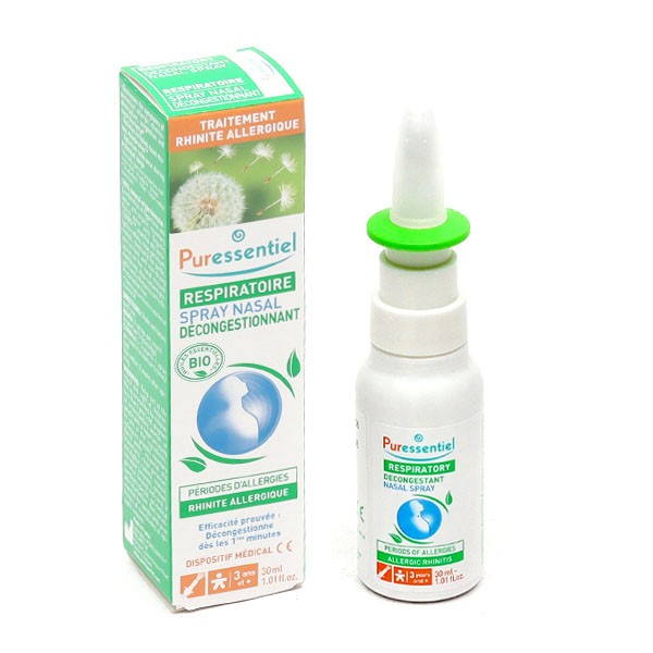 Puressentiel Respiratoire spray nasal décongestionnant Bio
