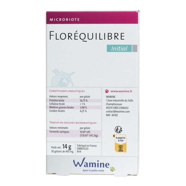 Wamine Floréquilibre Initial chien et chat gélules