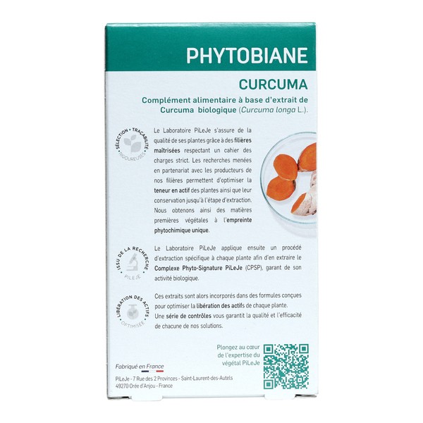 PileJe Phytobiane Curcuma comprimés