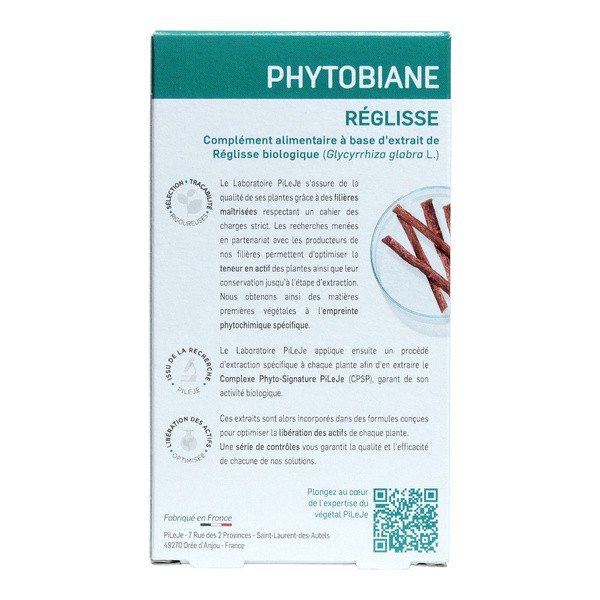 Pileje Phytobiane Réglisse comprimés