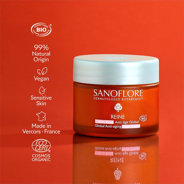 Sanoflore Reine Crème rose anti âge global Bio