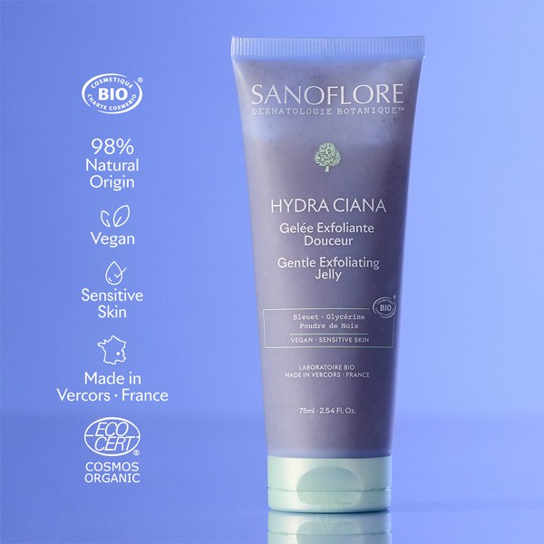 Sanoflore Hydra Ciana Gelée exfoliante douceur bio