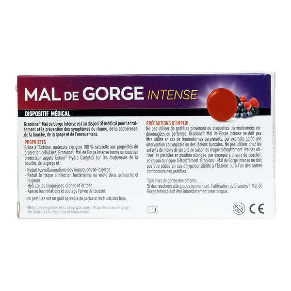 Granions Mal de gorge intense pastille