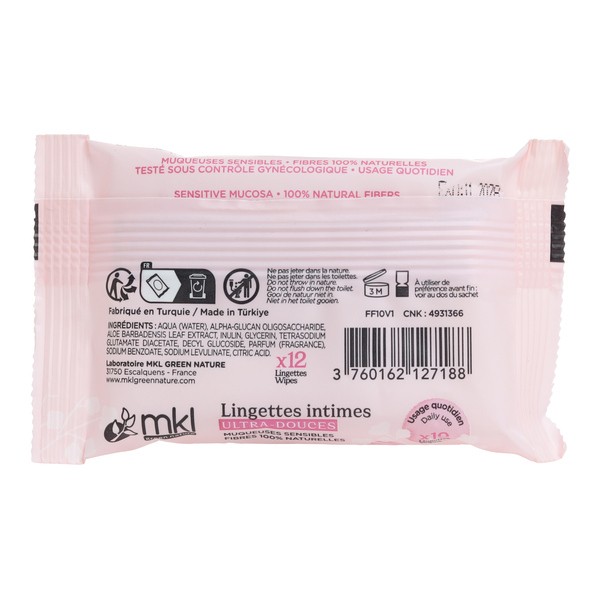 MKL Lingettes intimes Ultra douces