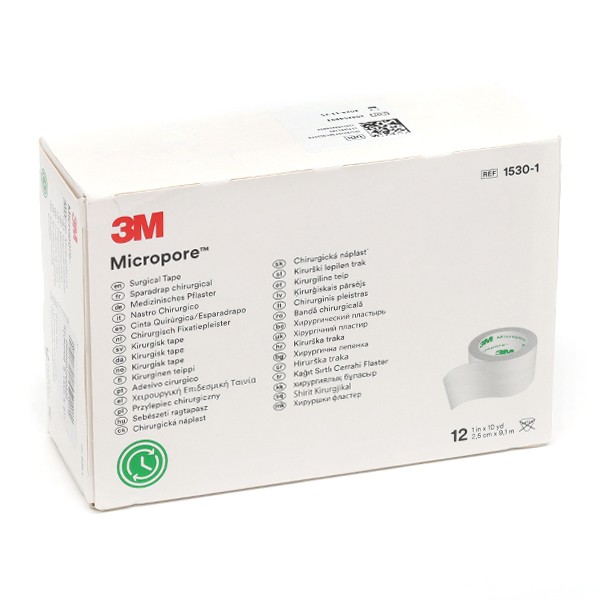 3M Micropore sparadrap blanc 2,5 cm x 9,14 m