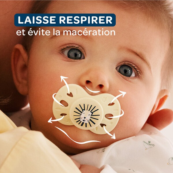 Biolane Sucette anatomique silicone 0-6 mois