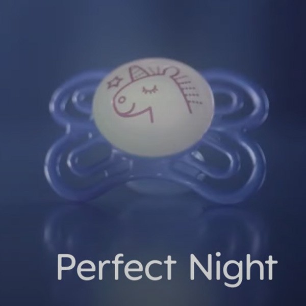 MAM Perfect Nuit Sucette symétrique silicone 2-6 mois
