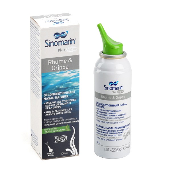 Sinomarin Plus Algae Spray nasal Rhume et Grippe