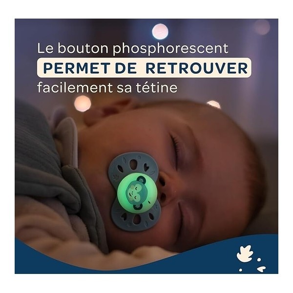 Biolane sucette silicone anatomique +18 mois Nuit