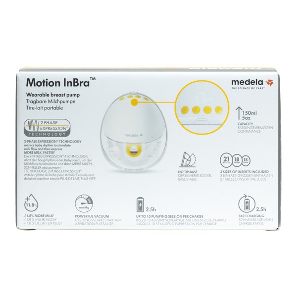 Medela Tire lait portable Mains libres Motion InBra