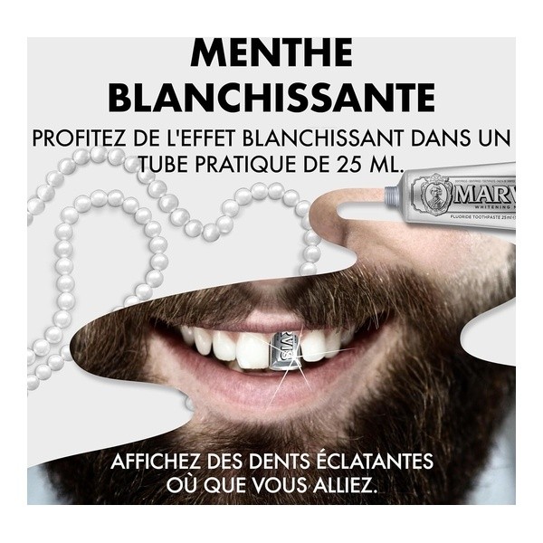 Marvis dentifrice blanchissant menthe