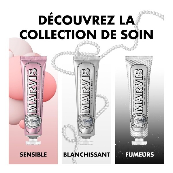 Marvis dentifrice blanchissant menthe