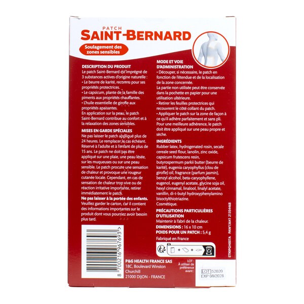 Patch chauffant Saint Bernard