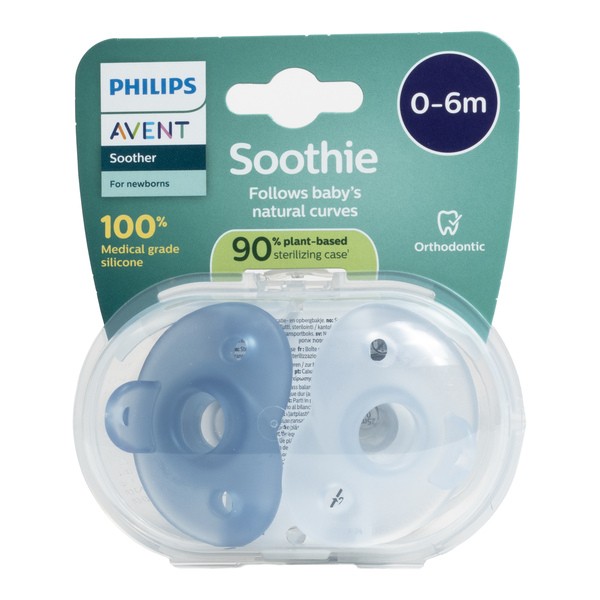 Avent Soothie Sucette silicone 0-6 mois lot de 2