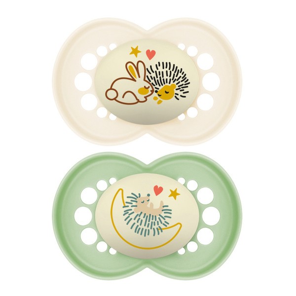 MAM Original sucette silicone anatomique +6 mois Nuit