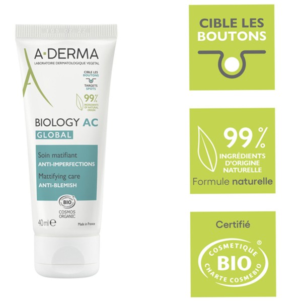 A Derma Biology AC Global Soin matifiant anti-imperfections