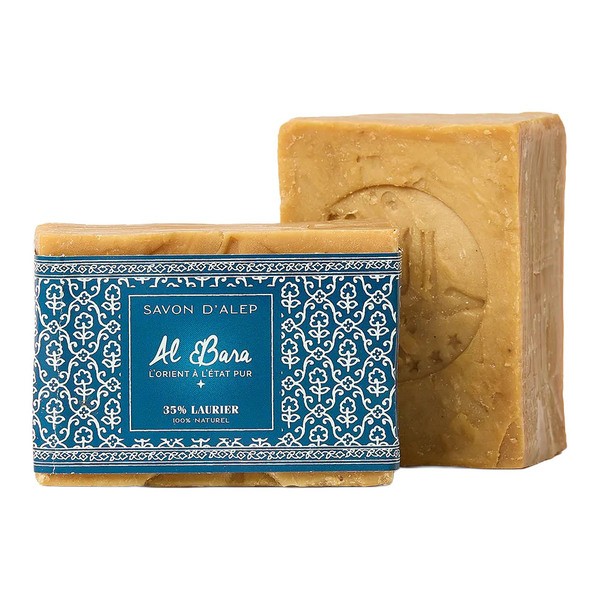 Al Bara savon d’Alep véritable 35 % laurier