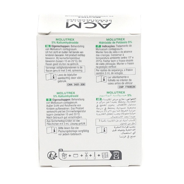 Molutrex solution pour application locale cutanée