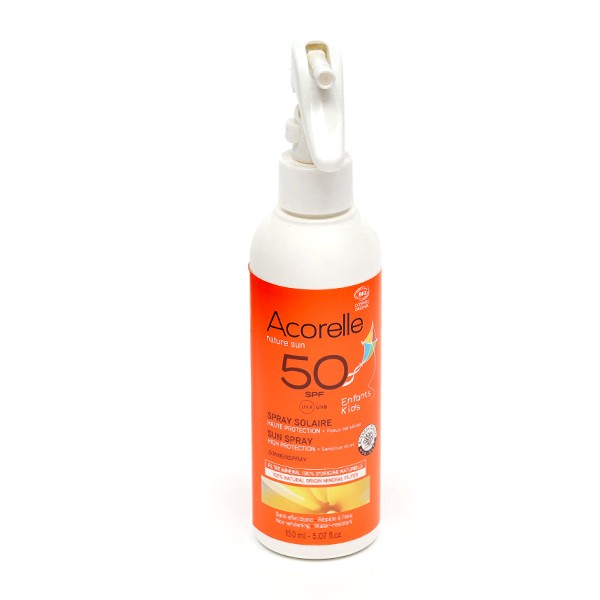 Acorelle Spray solaire enfant SPF50 bio