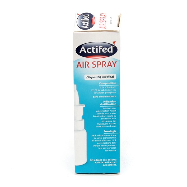 Actifed air spray nez bouché, spray nasal de 10 ml