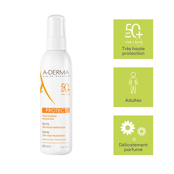 A Derma Protect spray solaire SPF 50+