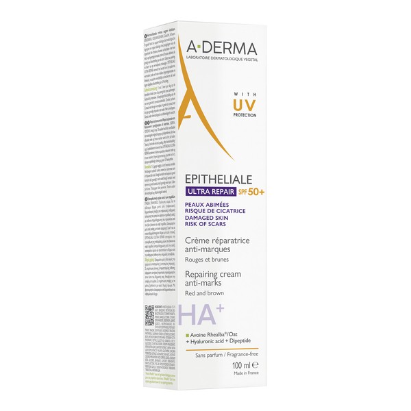 A Derma Epitheliale AH Ultra Crème réparatrice  anti marques SPF 50+