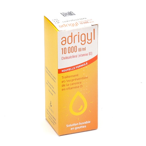 Adrigyl 10000 UI/ml solution buvable en gouttes