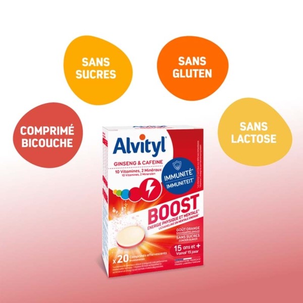 ALVITYL Vitalité - Effervescent goût Orange sans sucres x30