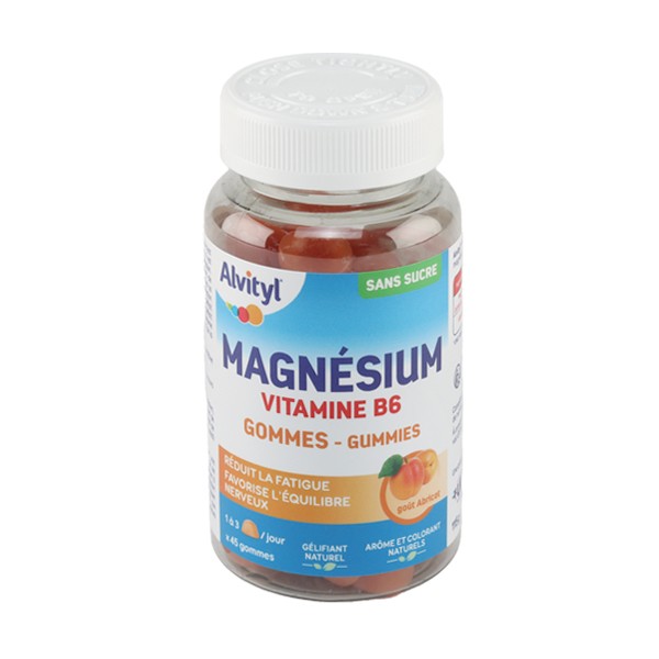 Alvityl Magnésium vitamine B6 gummies Abricot