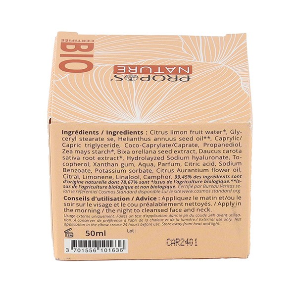 Propos Nature Amou'Roucou crème visage bio