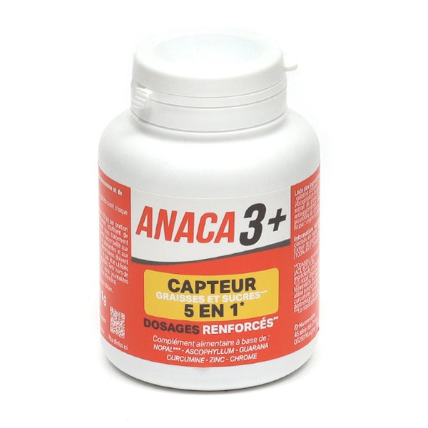 Anaca3+ capteur 5 en 1 graisses et sucres gélules