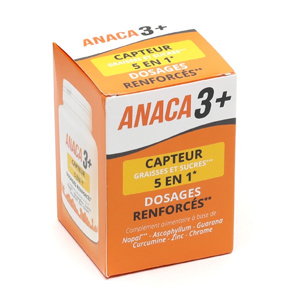 Anaca3+ capteur 5 en 1 graisses et sucres gélules