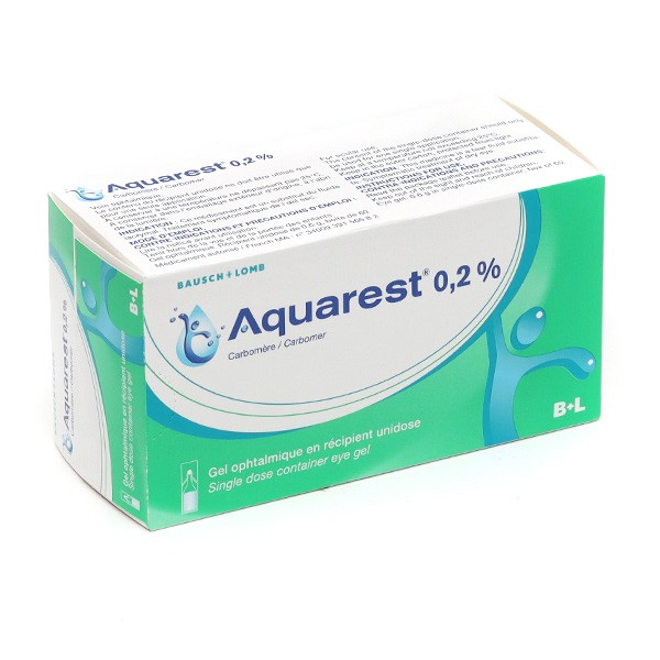 Aquarest gel ophtalmique unidoses