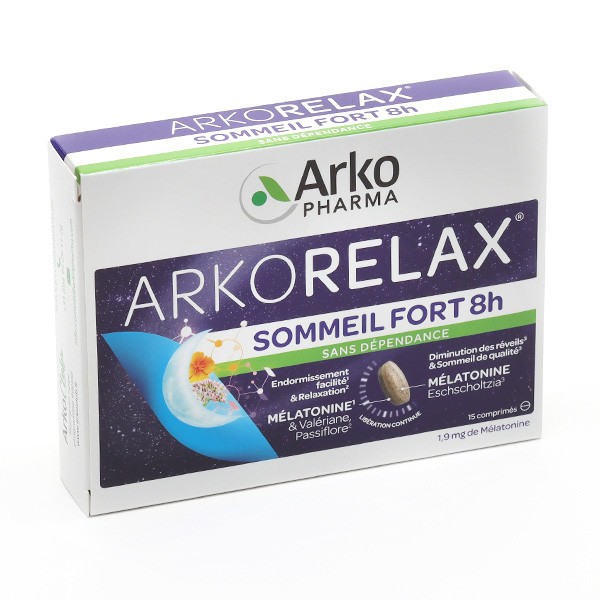Arkorelax sommeil fort 8 heures comprimés