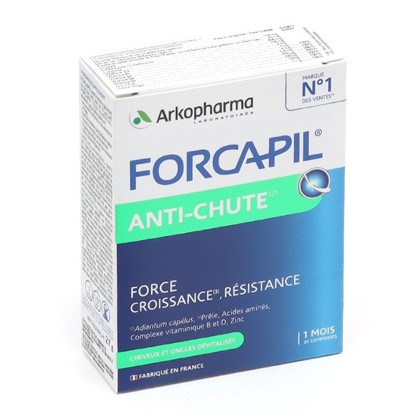 Forcapil Antichute de cheveux pousse, croissance et résistance