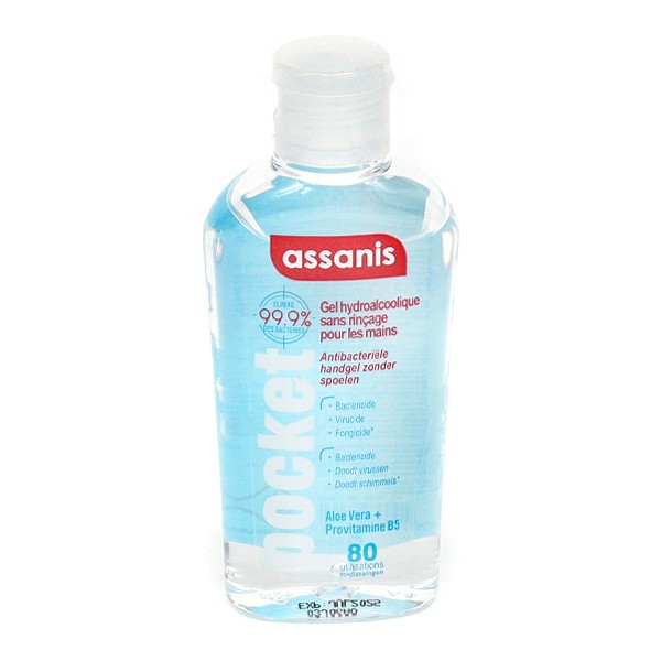 Assanis gel hydroalcoolique mains