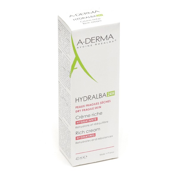 A-Derma Hydralba 24H crème hydratante riche